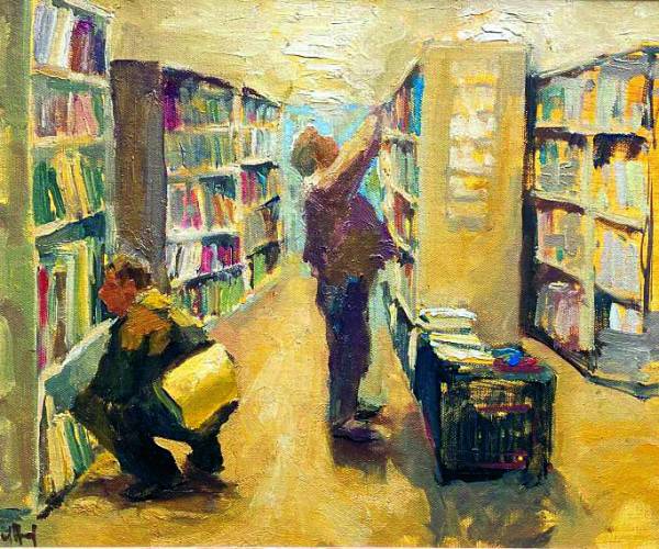 Expositie Piet van de Hoef bij Alberts Kunstuitleen