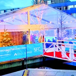 Almelo on Ice maakt schaatsen in hartje Almelo weer mogelijk