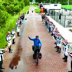 Hans uut Twente op de fiets naar Spanje