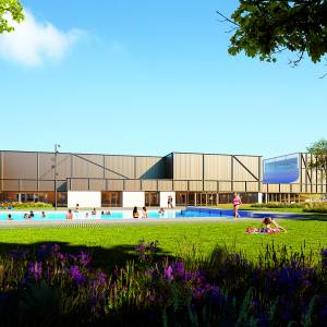 Gemeente en aannemer Van Norel Bouwgroep zetten handtekening onder contract voor bouw nieuw Sportpark