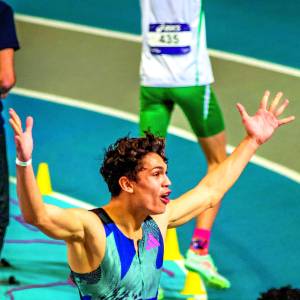 Jermaine Kleine pakt Nationale titel 400m sprint