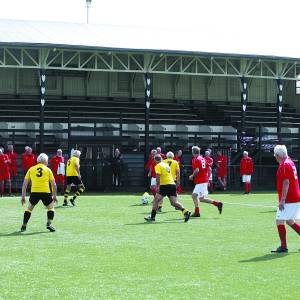 Walking football toernooi bij Oald Stars AVC Heracles