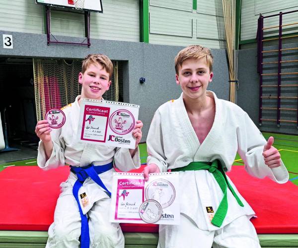 Judoka Gijs Starink behaalt 1000 punten diploma