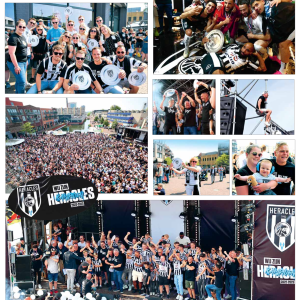 Huldiging Heracles op bomvol Marktplein