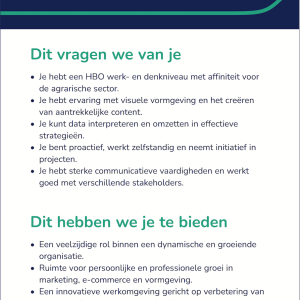 Vacature Farmula