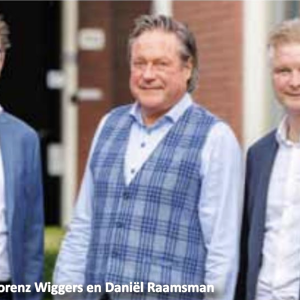 Lorenz Wiggers draagt fiscale fakkel over aan Daniël Raamsman en Stijn Rekers